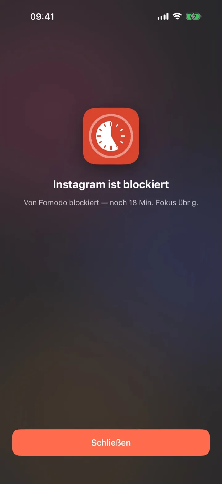 Ablenkende Apps? Gesperrt.