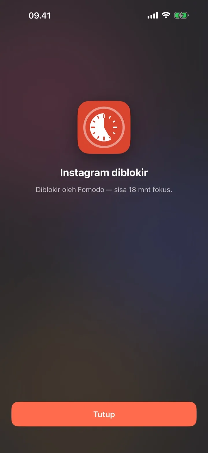Blokir aplikasi pengganggu