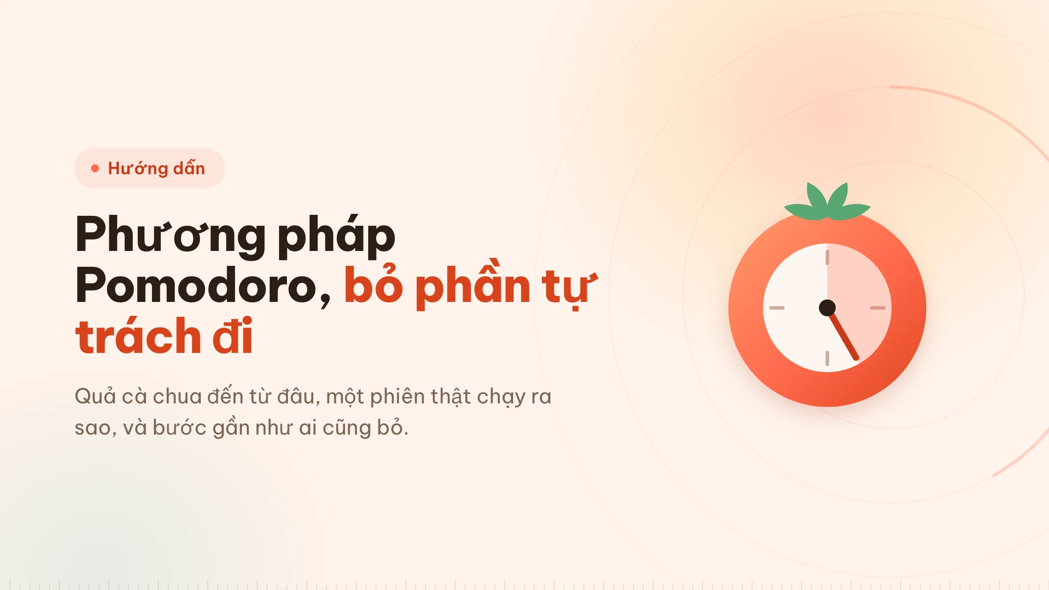 Phương pháp Pomodoro: lời hứa được dừng lại
