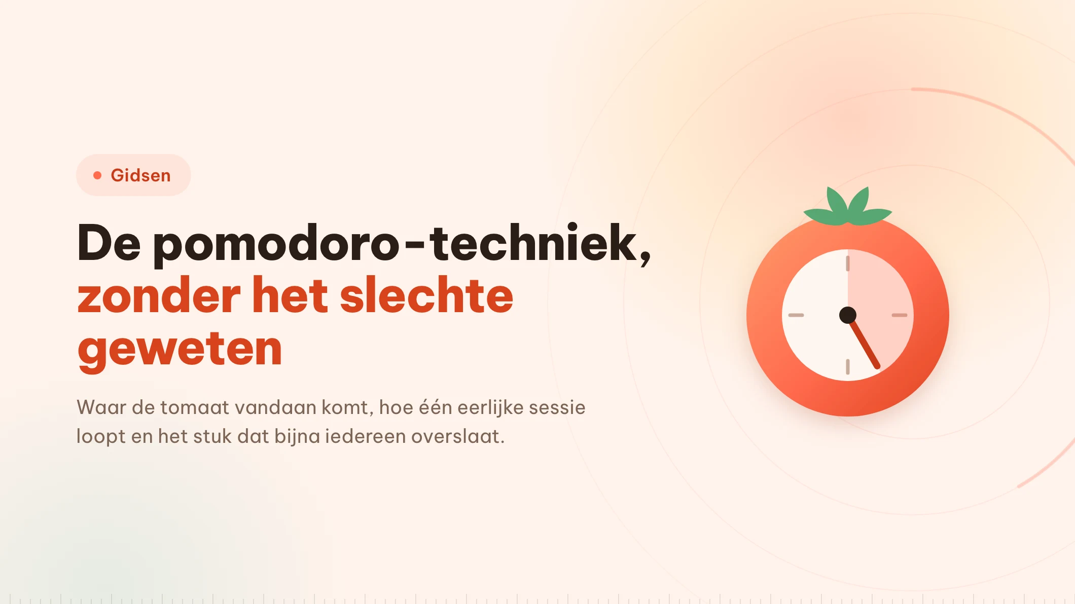 Pomodoro-techniek: een belofte om te stoppen