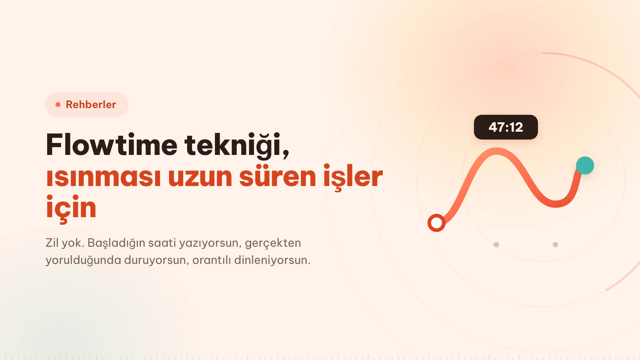 Flowtime tekniği: zamanlayıcı bir kayda dönüşür