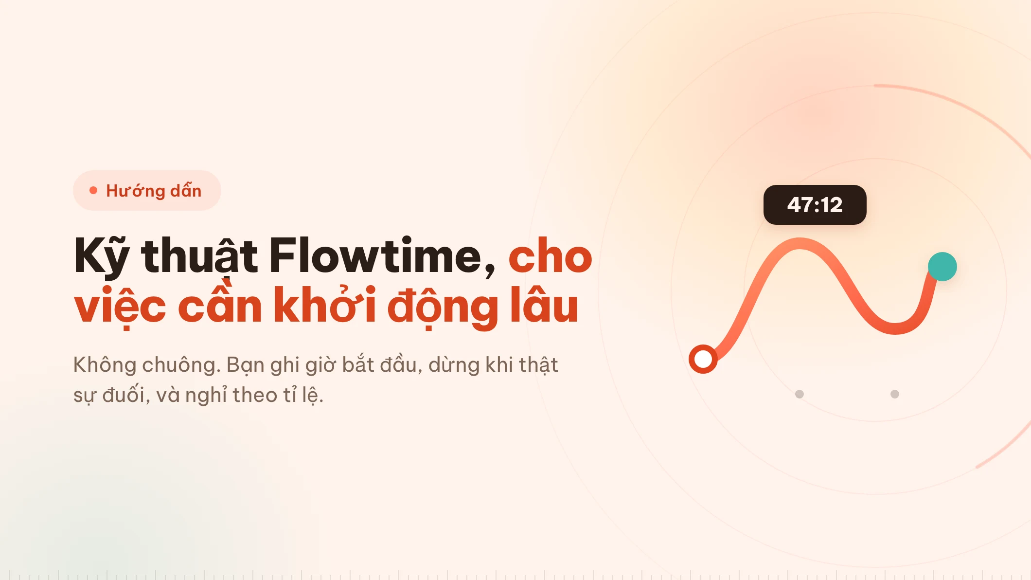 Kỹ thuật Flowtime: đồng hồ trở thành cuốn sổ