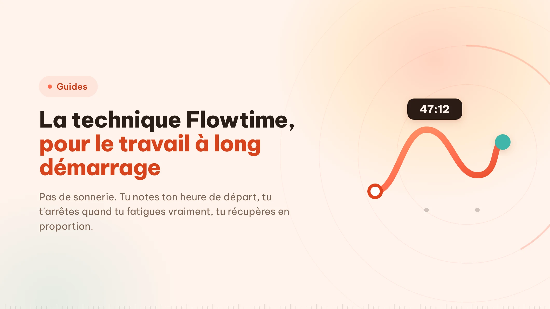 La technique Flowtime : le minuteur devient un relevé