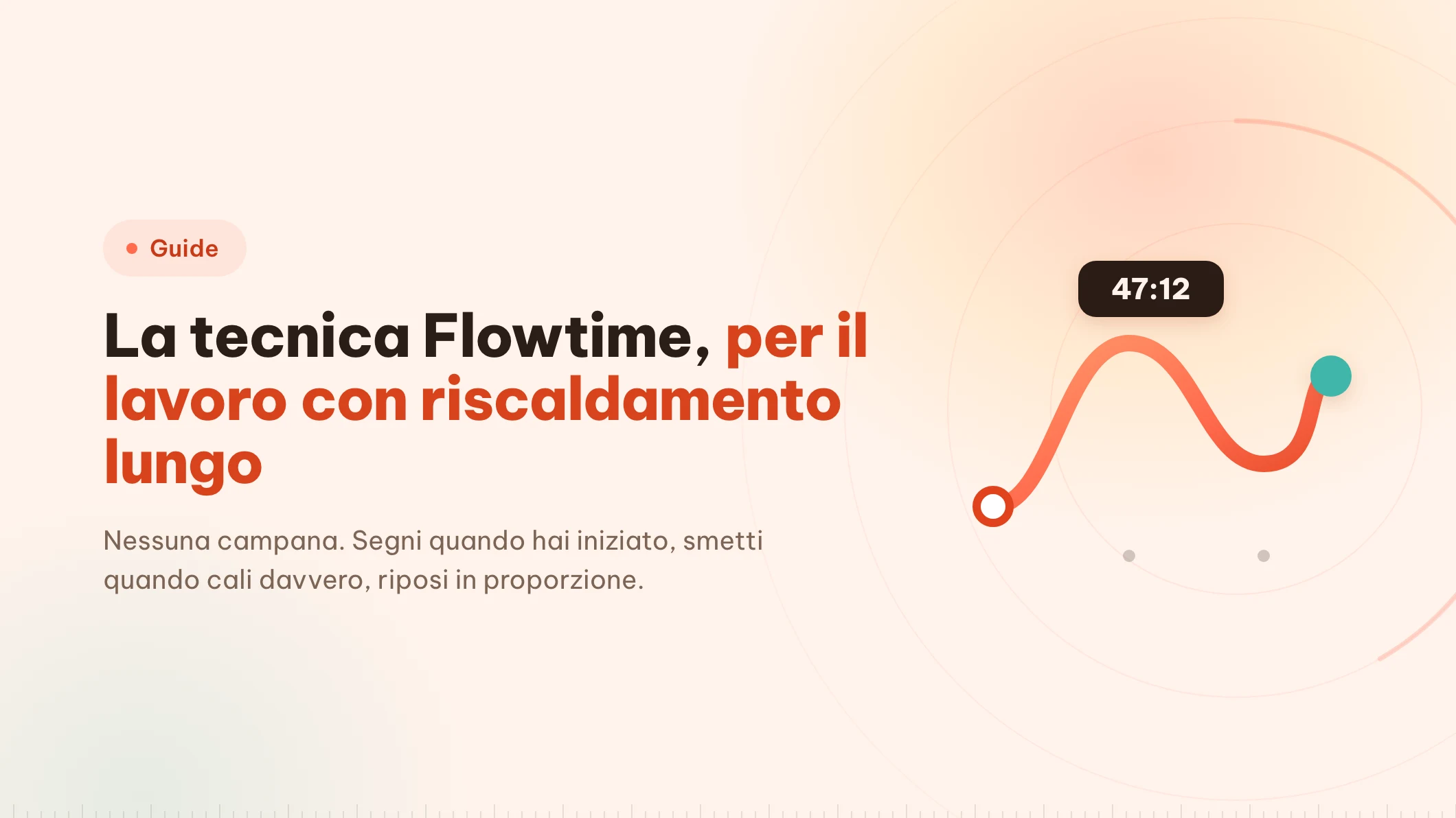 Tecnica Flowtime: il timer diventa un registro