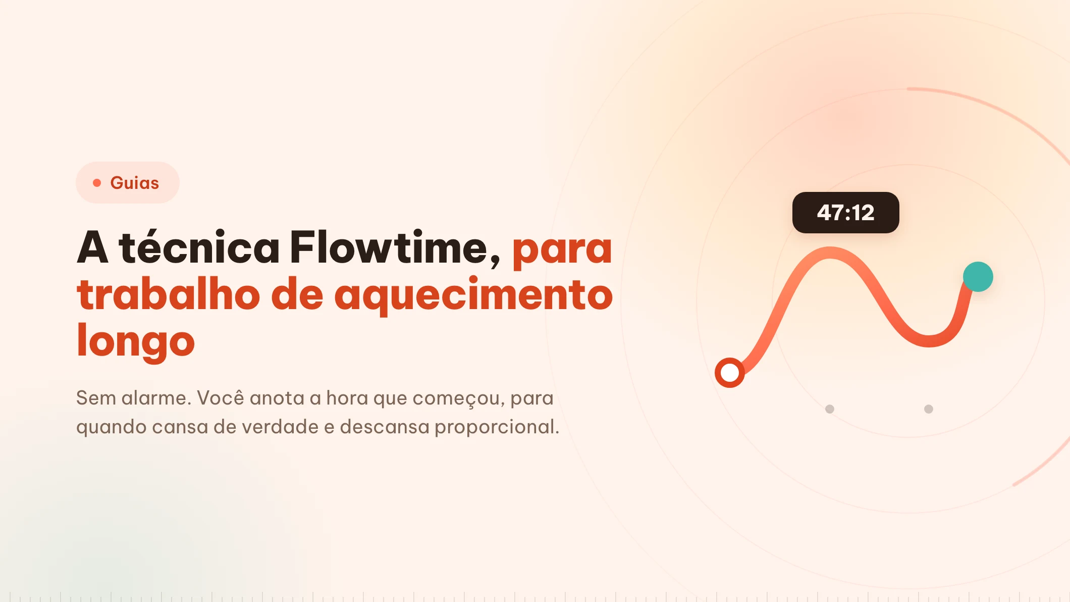 Técnica Flowtime: o cronômetro vira registro