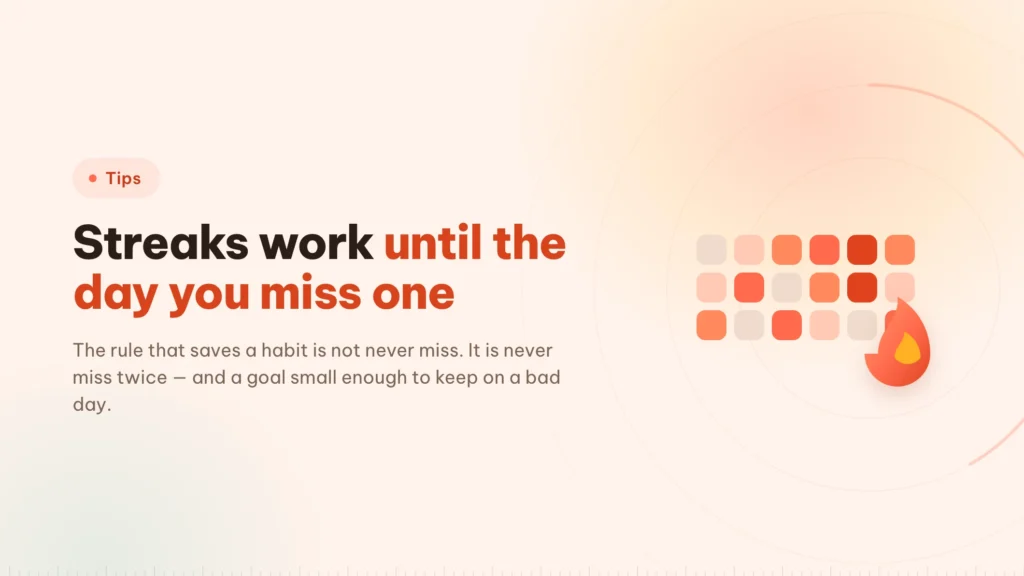 How to build a focus habit that survives a missed day