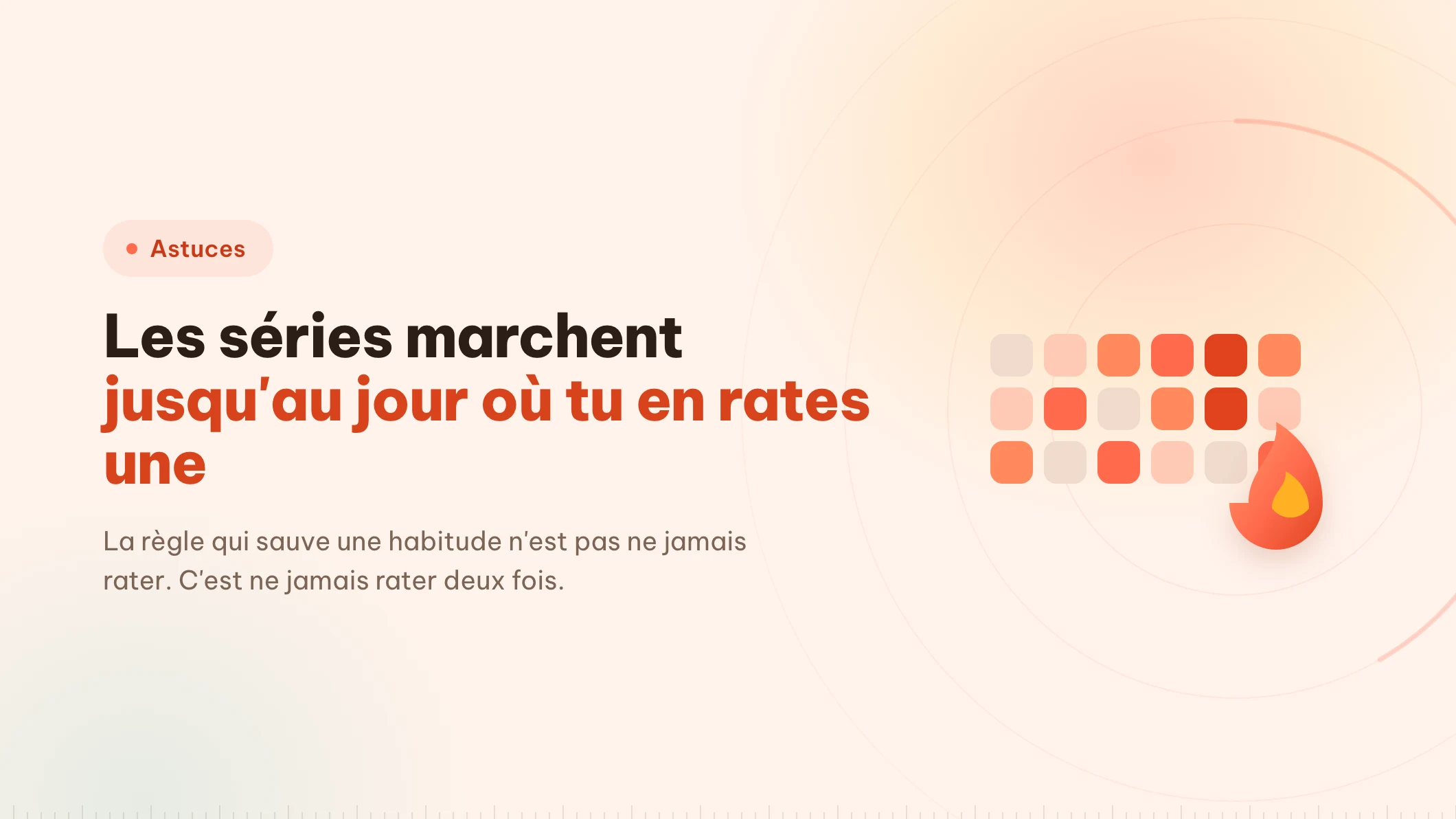 Une habitude de travail qui survit à un jour manqué