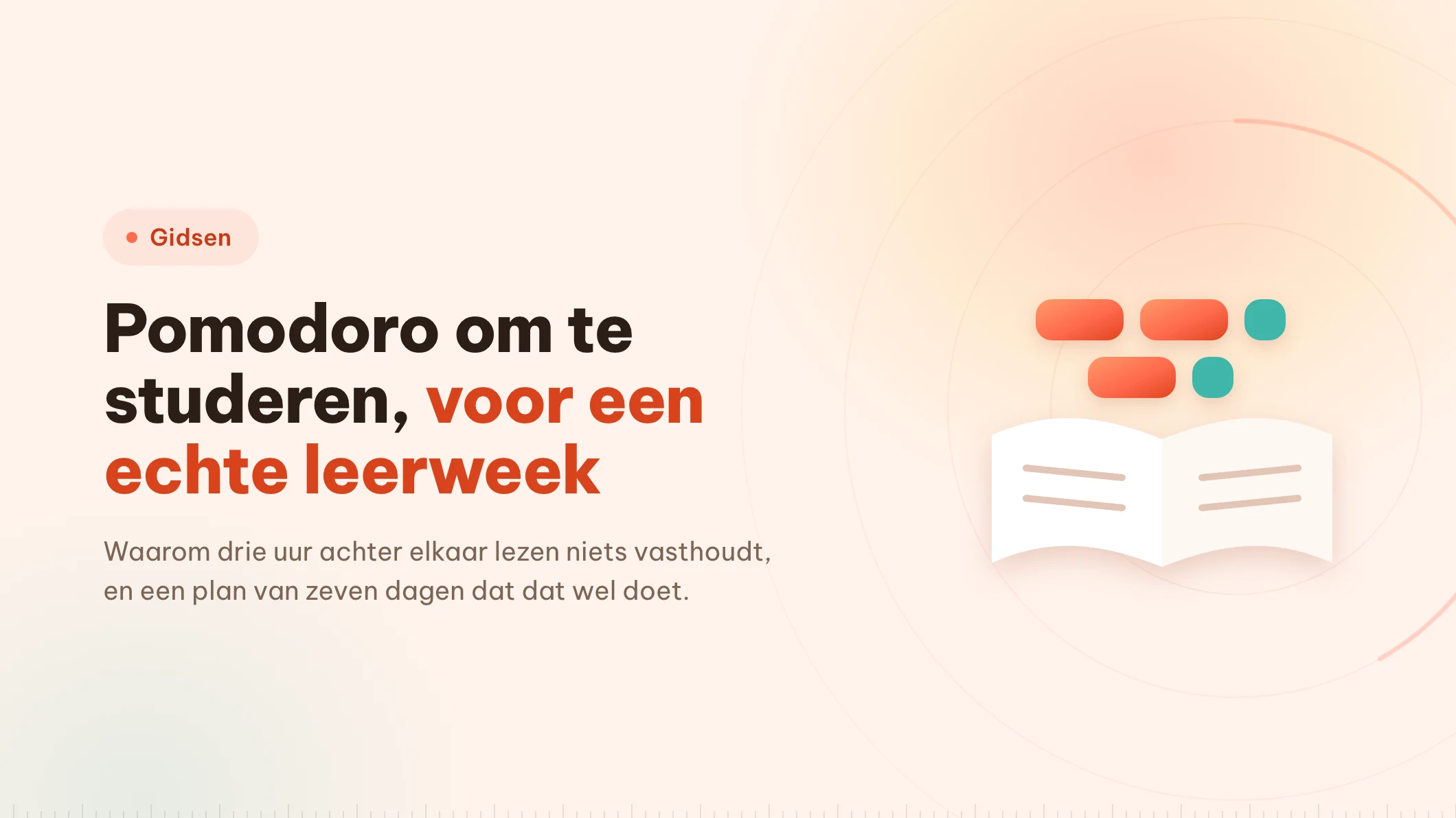 Pomodoro om te studeren: een plan voor je leerweek
