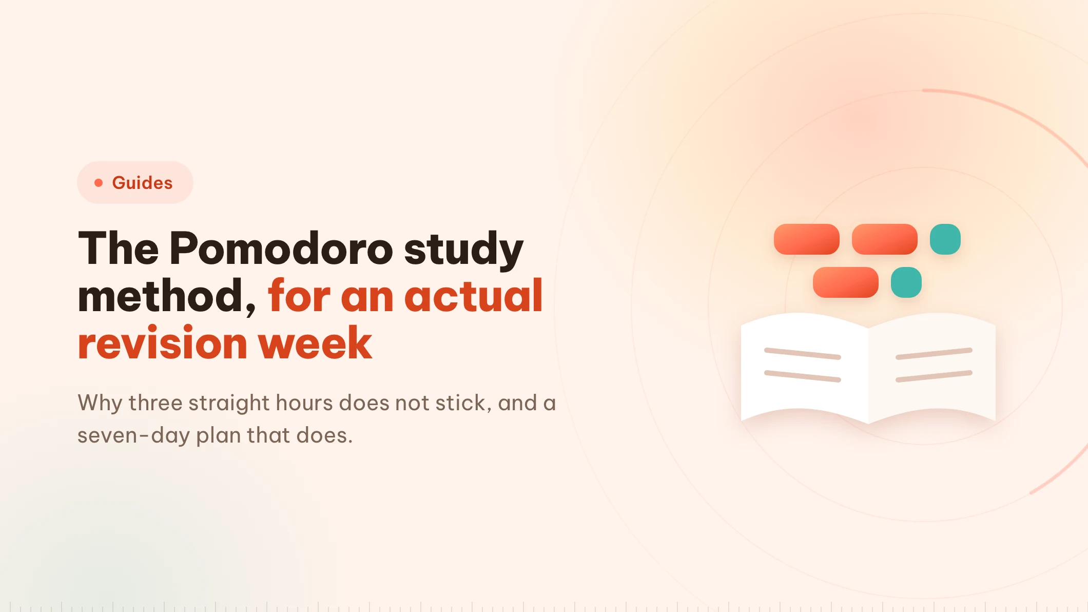 The Pomodoro study method: a plan for a real revision week