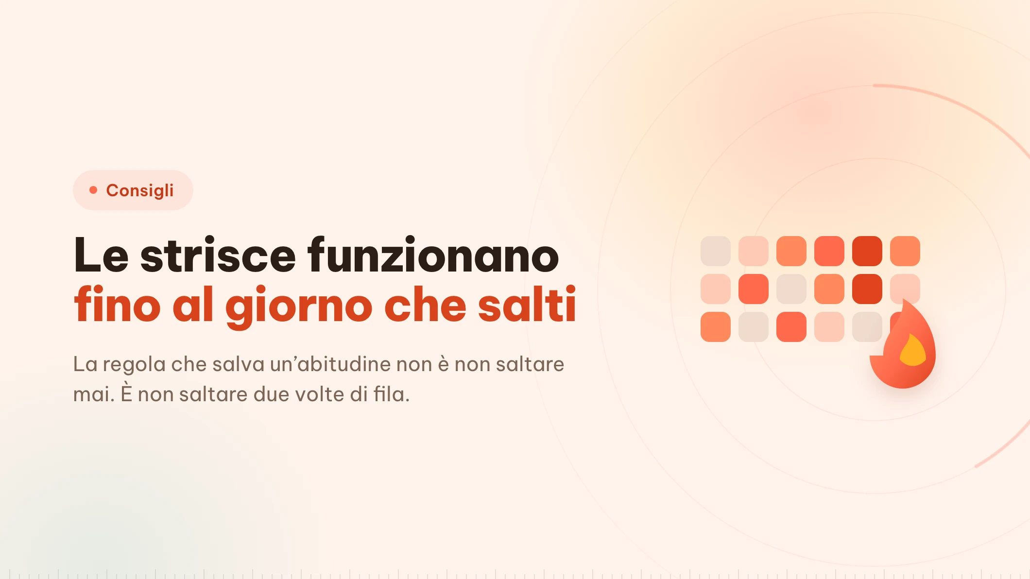 Come costruire un’abitudine che regge al giorno saltato
