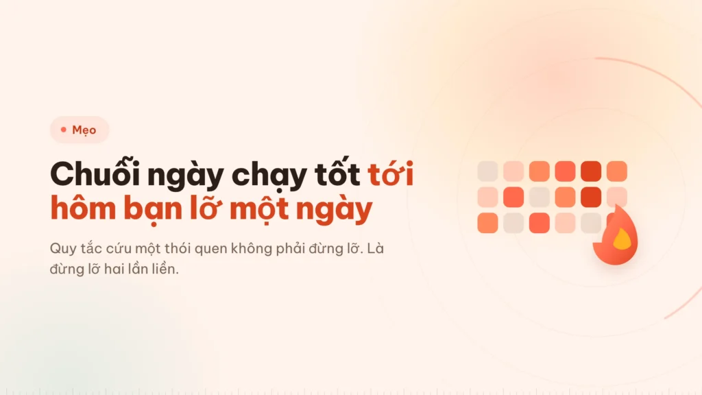 Thói quen tập trung sống sót qua một ngày bỏ lỡ
