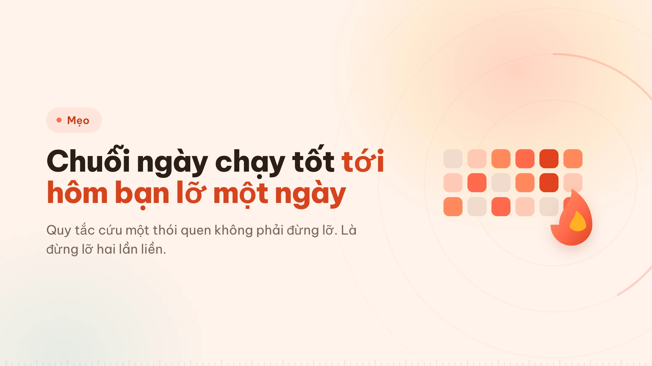 Thói quen tập trung sống sót qua một ngày bỏ lỡ