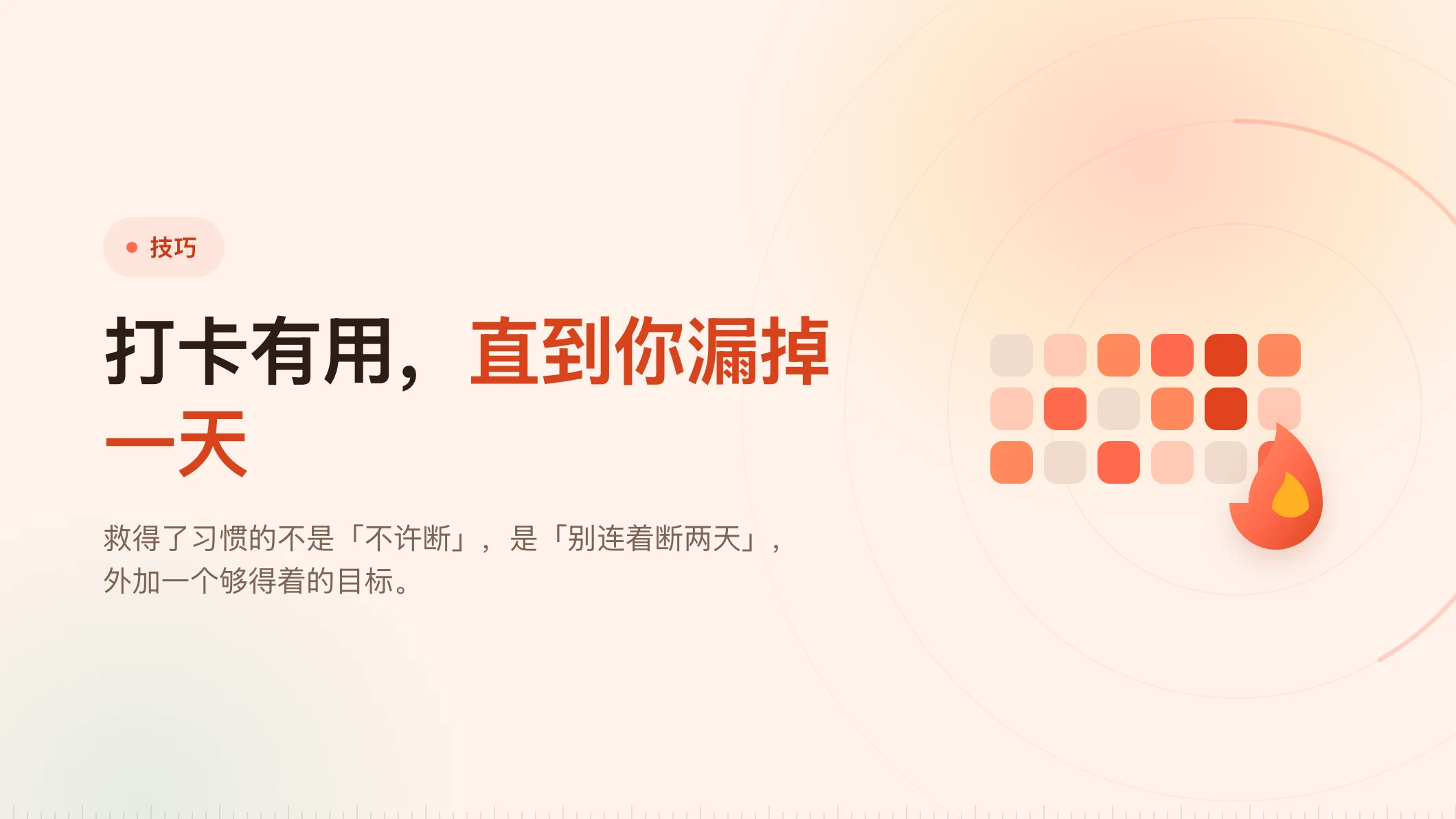 专注习惯：怎么撑过漏掉的那一天