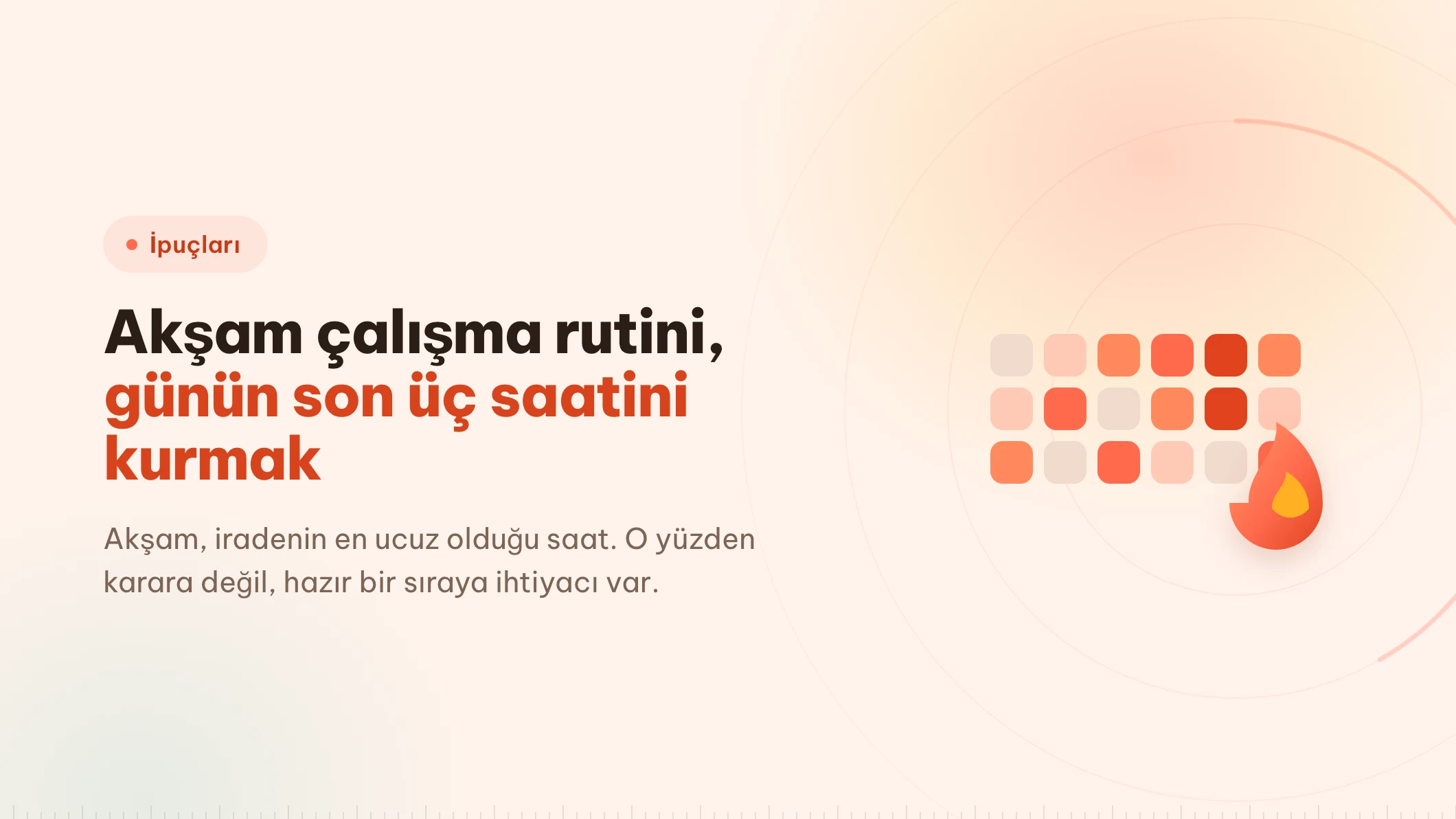 Akşam çalışma rutini: günün son üç saatini kurmak