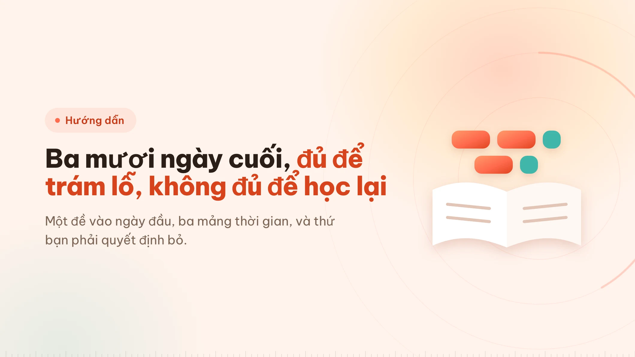 Ôn thi tốt nghiệp THPT: kế hoạch 30 ngày cuối