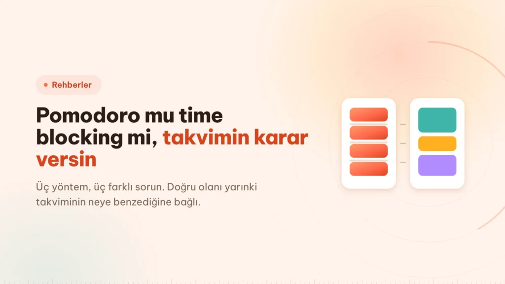 Pomodoro, time blocking, Flowtime: hangisi sana uygun