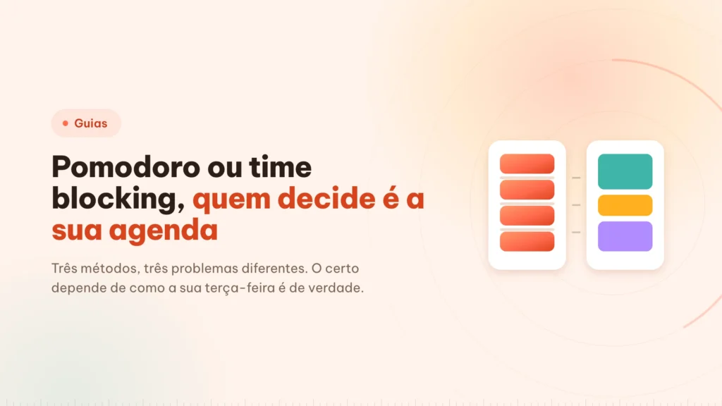 Pomodoro, time blocking ou Flowtime: como escolher