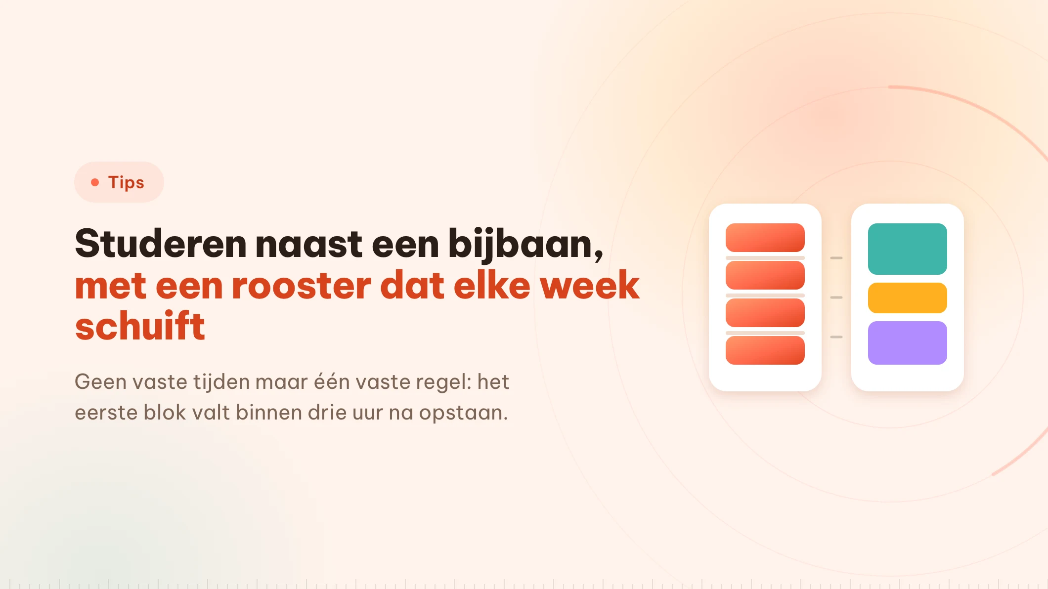 Studeren naast een bijbaan: waar de blokken echt zitten